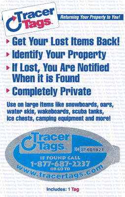 Tracer Tag Sport Sticker Package Design