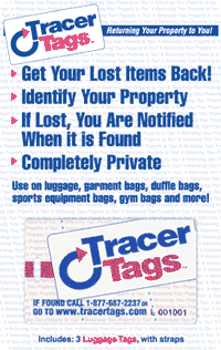 Tracer Tag Luggage Package Design