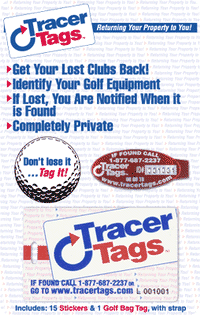 Tracer Tag Golf Package Design